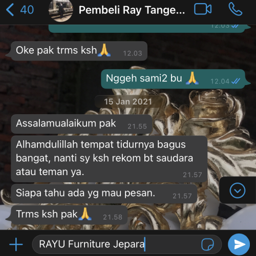 Testimoni RAYU Furniture - Ibu Ray